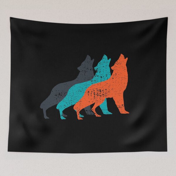 Item preview, Howling Wolves Silhouette Wolf Pack Used Gift designed and sold by Weilichesmag.