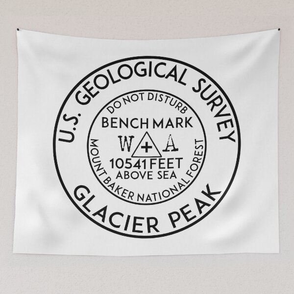 Item preview, BENCHMARK GLACIER PEAK WASHINGTON USGS GEOCACHING HIKING CLIMBING designed and sold by DESTINATIONS DECAL.