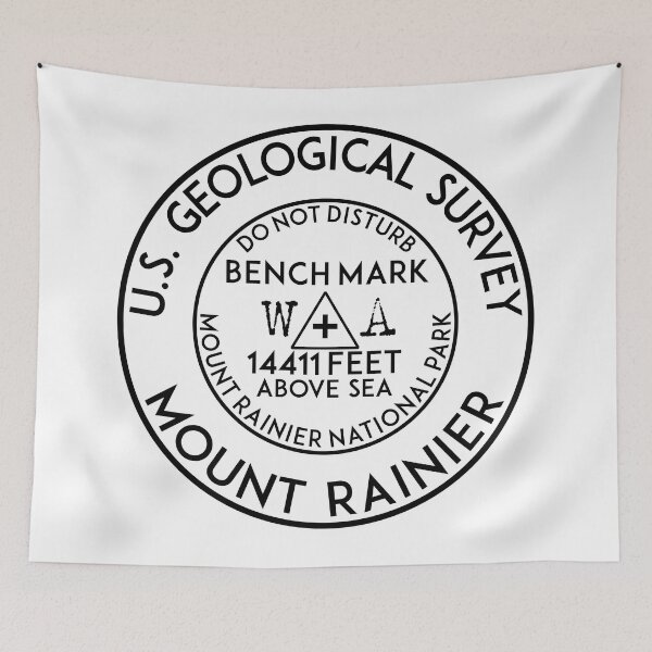 Item preview, BENCHMARK MOUNT RAINIER NATIONAL PARK WASHINGTON USGS GEOCACHING HIKING CLIMBING designed and sold by DESTINATIONS DECAL.