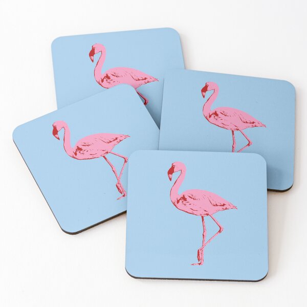 Item preview, Elegant Flamingo in Bright Pink with Accents of Red designed and sold by Scotch Macaskill.