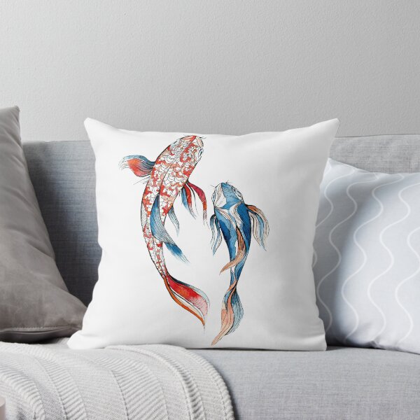 Item preview, Watercolor and Ink Koi Fish, Two friends designed and sold by Magdalena Żołnierowicz.
