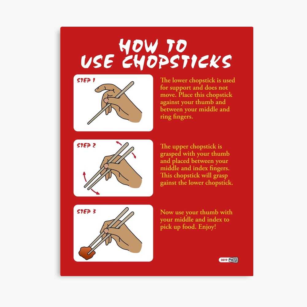 How To Use Chopsticks Photographic Print