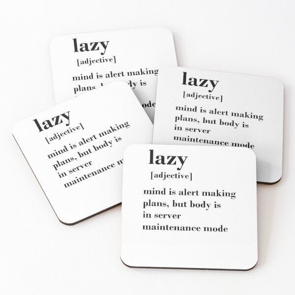 Item preview, Lazy funny quote definition  designed and sold by appaart.