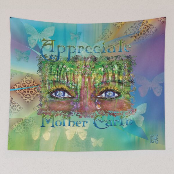 Item preview, Appreciate Mother Earth Dark Butterfly Spring designed and sold by NorthernBell.