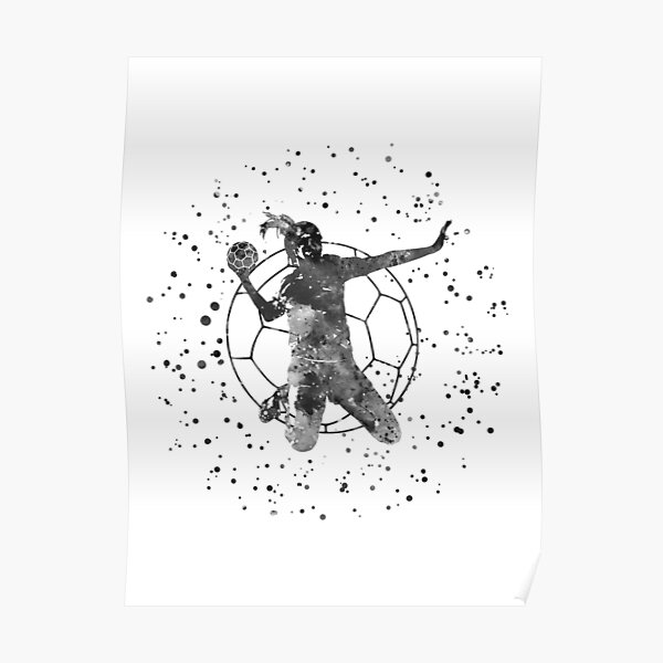 Handball fille Poster