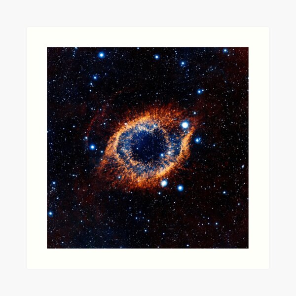 Helix Nebula (Infrared) Art Print