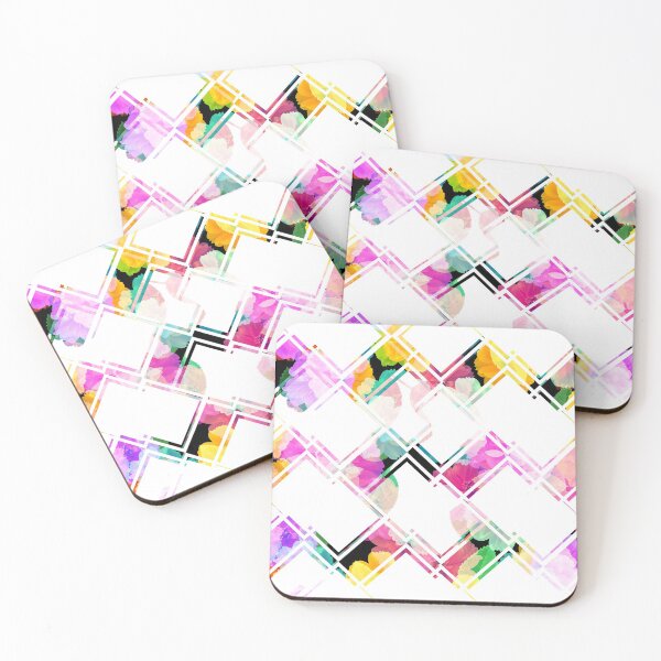 Item preview, colory flowery geometry designed and sold by HAKKI ARSLAN.