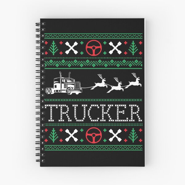 Item preview, Christmas Trucker Truck Driver Ugly Christmas Sweater designed and sold by mrsmitful.