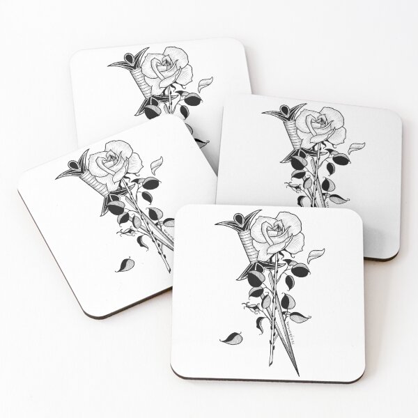 Item preview, Dagger and Rose designed and sold by StagHornINK.