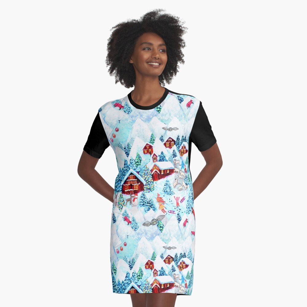 Item preview, Graphic T-Shirt Dress designed and sold by MagentaRose.
