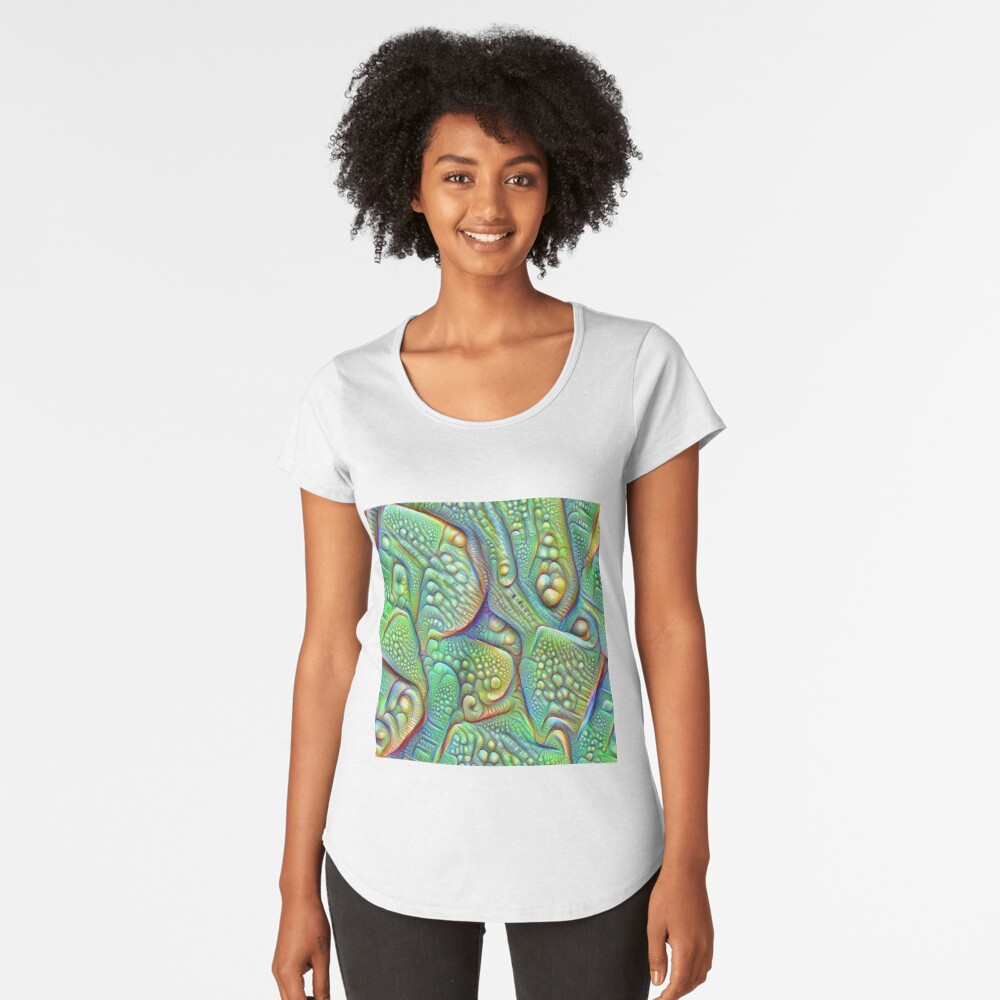 Abstraction #DeepDream Premium Scoop T-Shirt