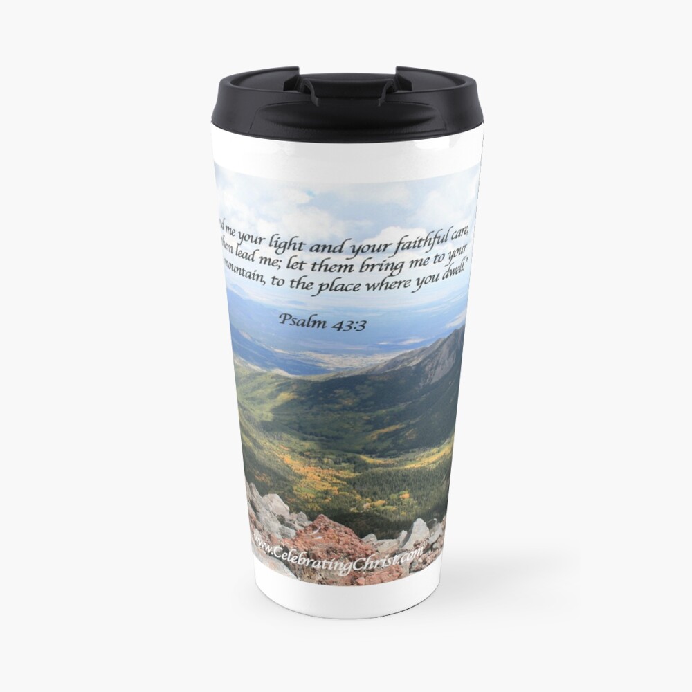Celebrating Christ Summit Story Mug with Psalm - From ccnow.info Travel Mug