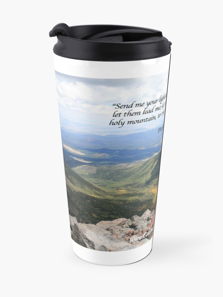 Alternate view of Celebrating Christ Summit Story Mug with Psalm - From ccnow.info Travel Mug