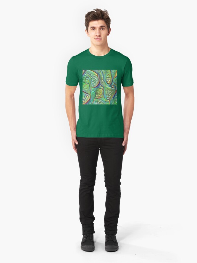 Alternate view of Abstraction #DeepDream Slim Fit T-Shirt