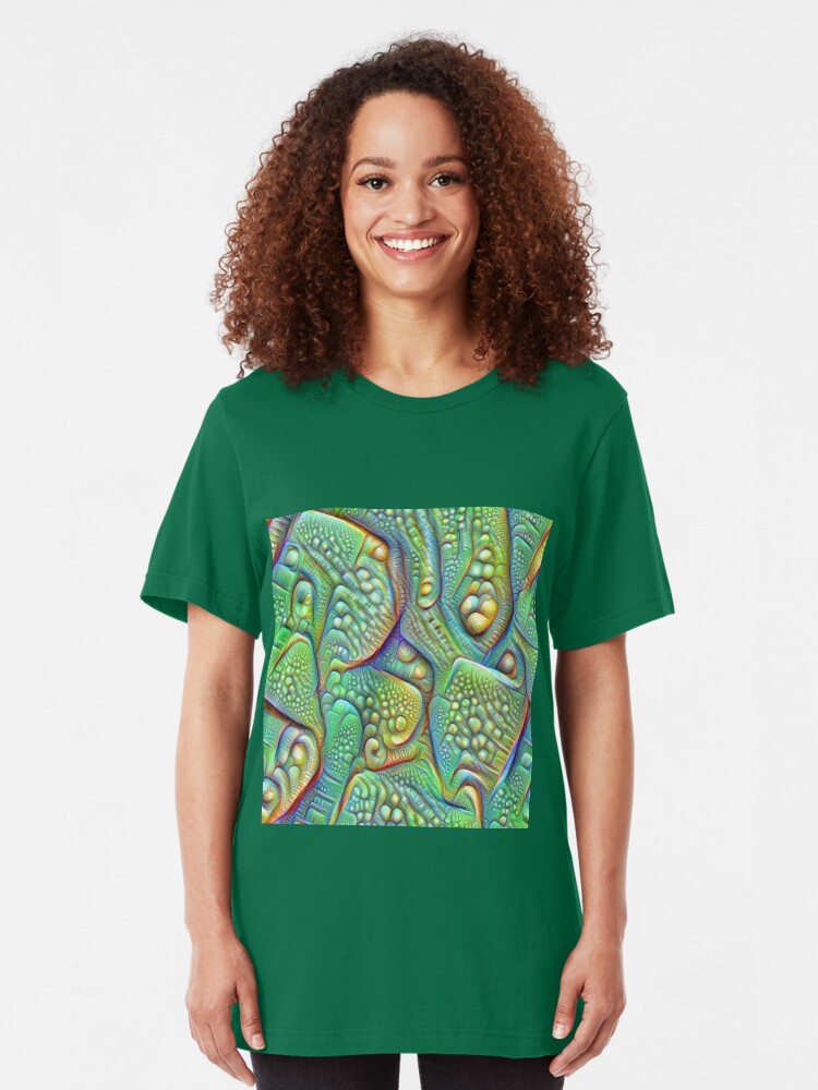Alternate view of Abstraction #DeepDream Slim Fit T-Shirt