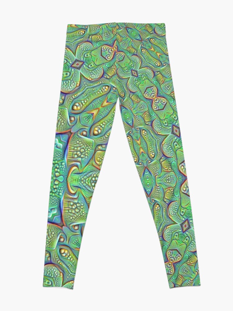 Alternate view of Abstraction #DeepDream Leggings