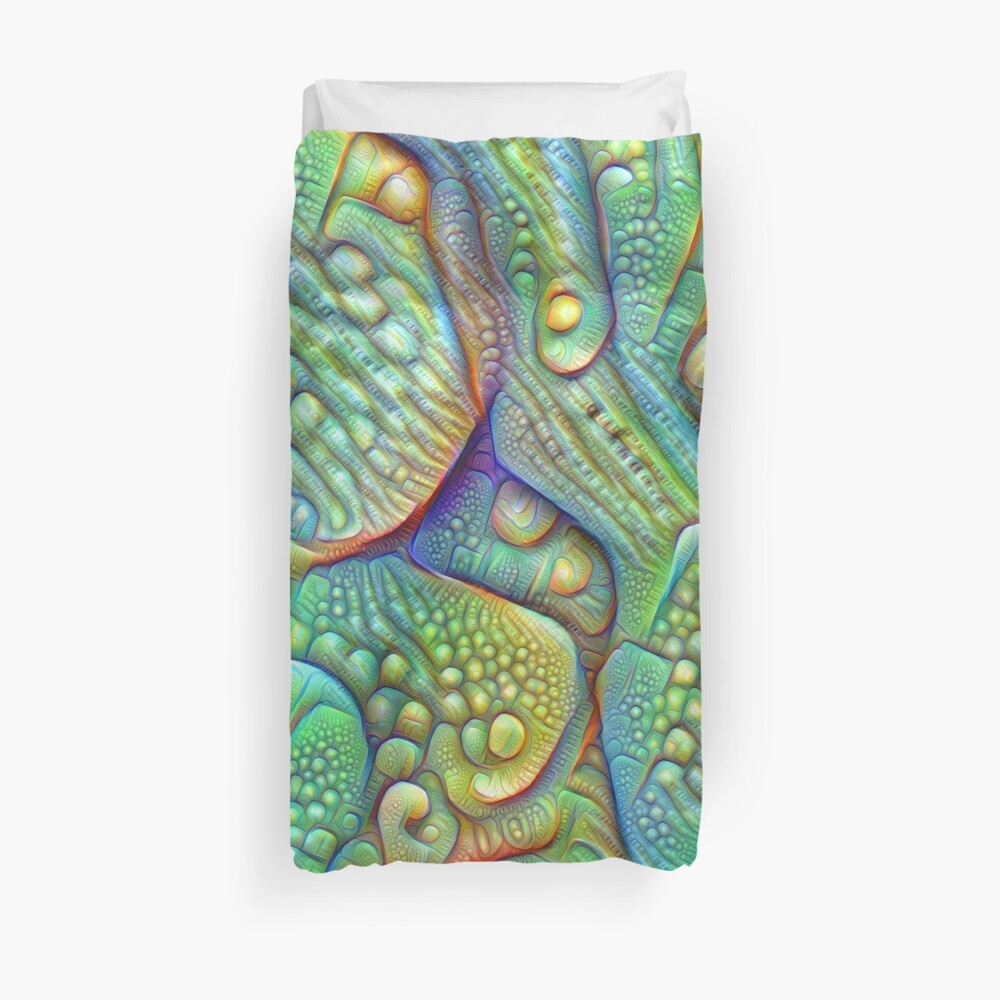 Abstraction #DeepDream Duvet Cover