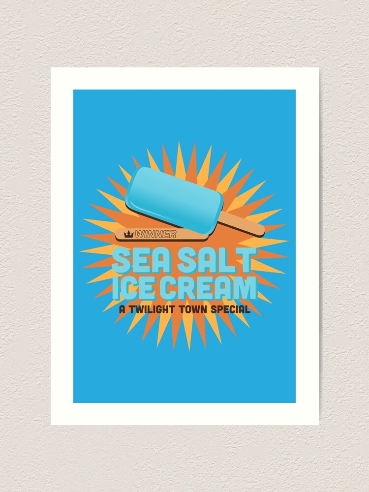 "Sea Salt Ice Cream" Art Print by DanielaWalker Redbubble