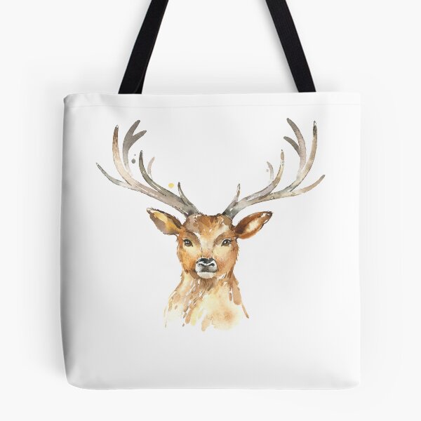 Item preview, Watercolor deer head designed and sold by Jenmag.