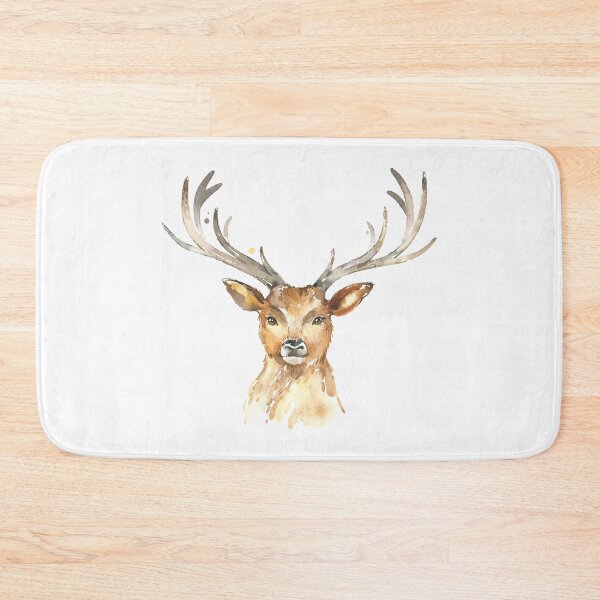 Item preview, Watercolor deer head designed and sold by Jenmag.