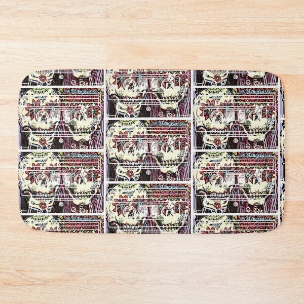 Item preview, pop-art tape cassette day of the dead wedding couple designed and sold by Gammaraybots.