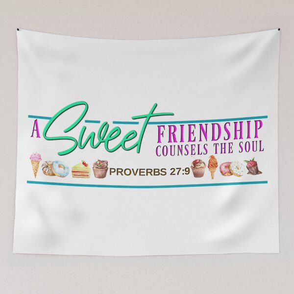 Item preview, A Sweet Friendship Proverbs 27:9 designed and sold by TheKingdomAttic.