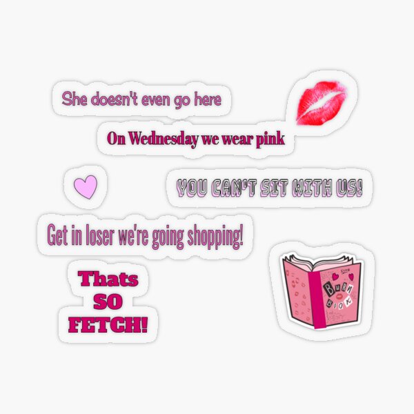 Mean Girls round stickers decorative stickers gift for fans
