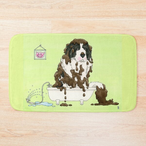 Item preview, Bath Time For Muddy Puppy designed and sold by S.O.S.  Terre-neuve Québec Newf Rescue.