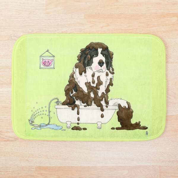 Item preview, Bath Time For Muddy Puppy designed and sold by S.O.S.  Terre-neuve Québec Newf Rescue.