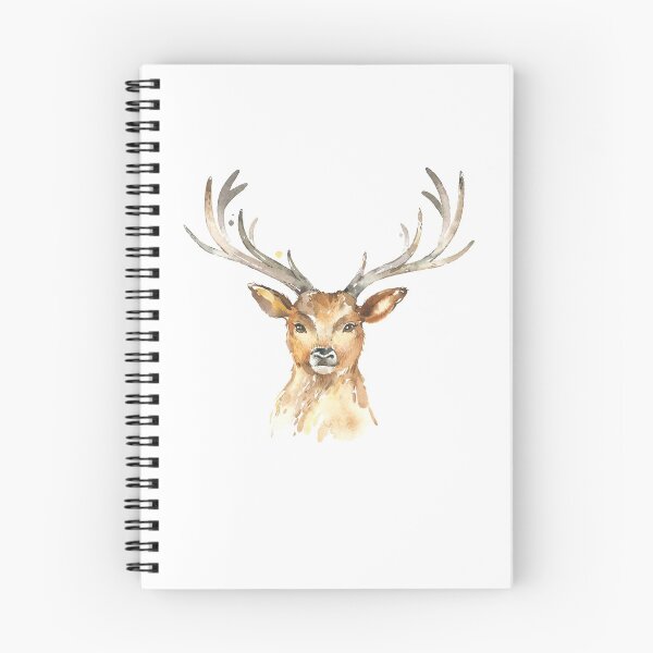 Item preview, Watercolor deer head designed and sold by Jenmag.