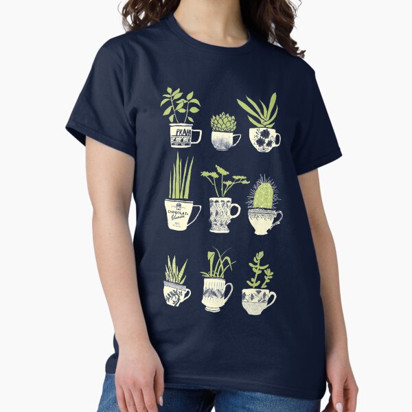 Aperçu de l'œuvre Succulentes tasse à thé créée et vendue par Martina Scott.