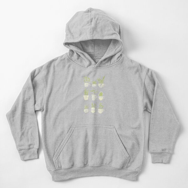 Teacup Succulents Kids Pullover Hoodie