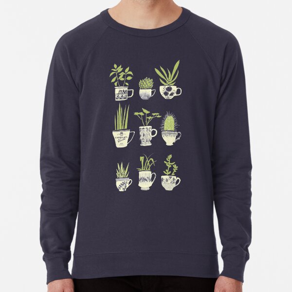 Teacup Succulents Lightweight Sweatshirt