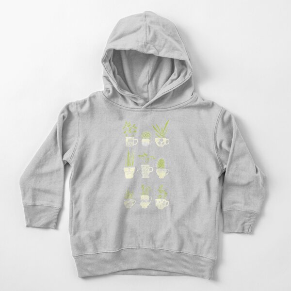 Teacup Succulents Toddler Pullover Hoodie