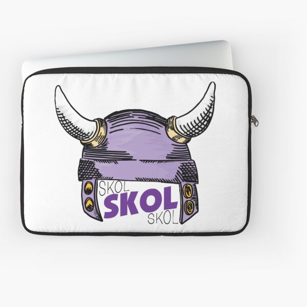 Minnesota Vikings Skol Helmet Laptop Sleeve for Sale by