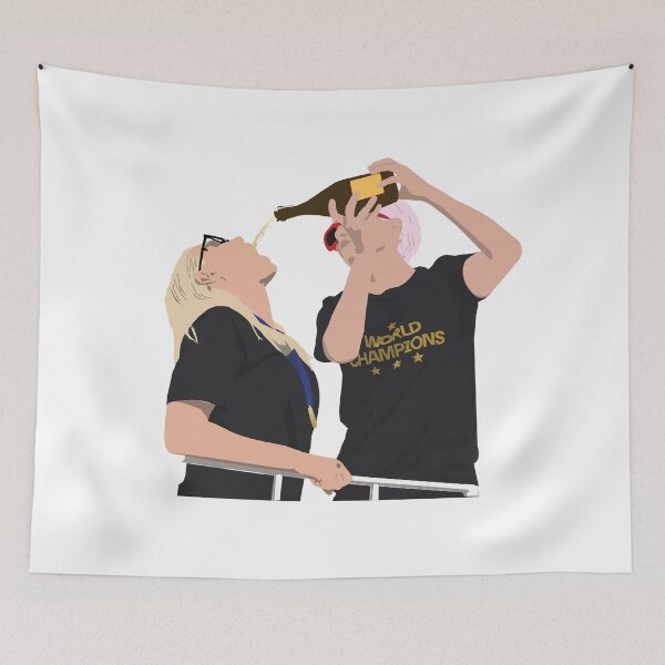 Item preview, Allie Long Megan Rapinoe USWNT World Champions  designed and sold by Hevding.