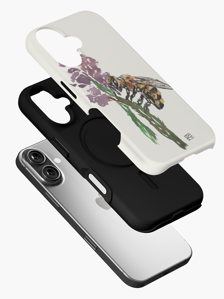 Thumbnail 2 of 4, iPhone Case, "Bee" Free designed and sold by crafty-fox.