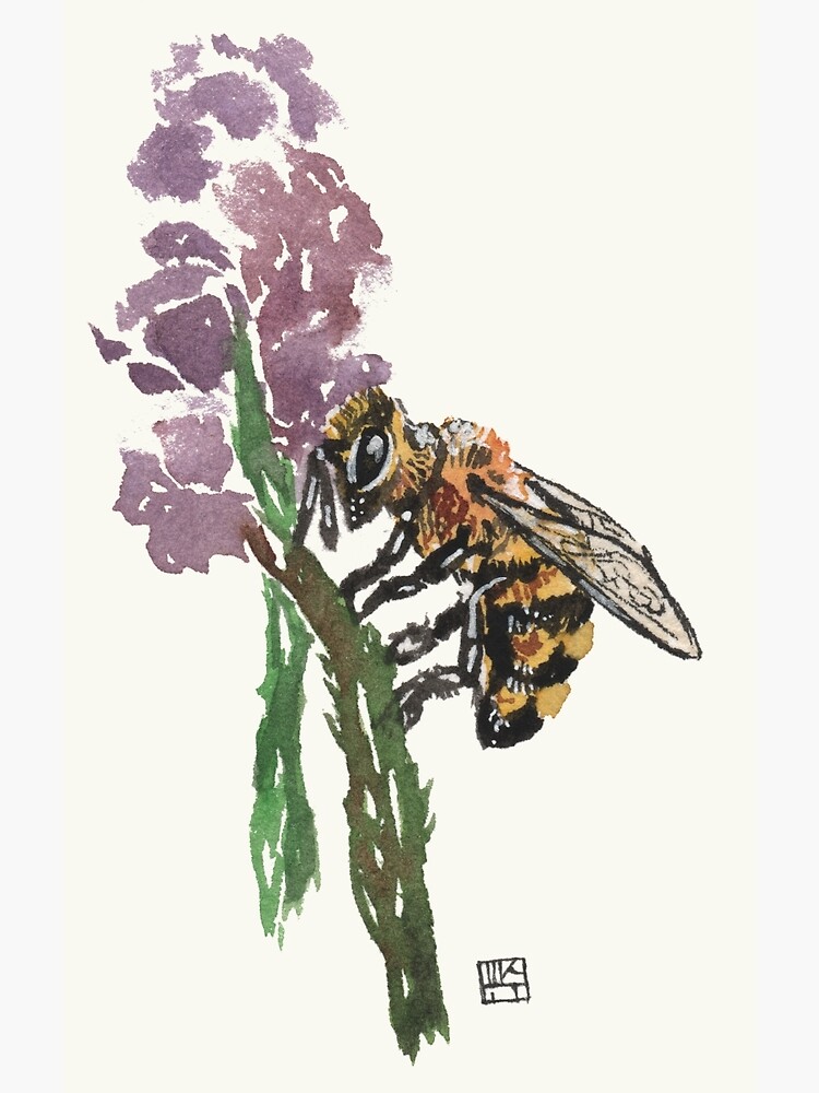 Thumbnail 3 of 3, Photographic Print, "Bee" Free designed and sold by crafty-fox.