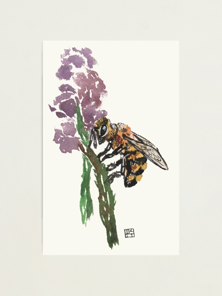 Thumbnail 2 of 3, Photographic Print, "Bee" Free designed and sold by crafty-fox.