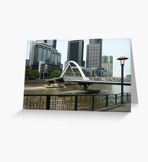 Pedestrian bridge Greeting Card