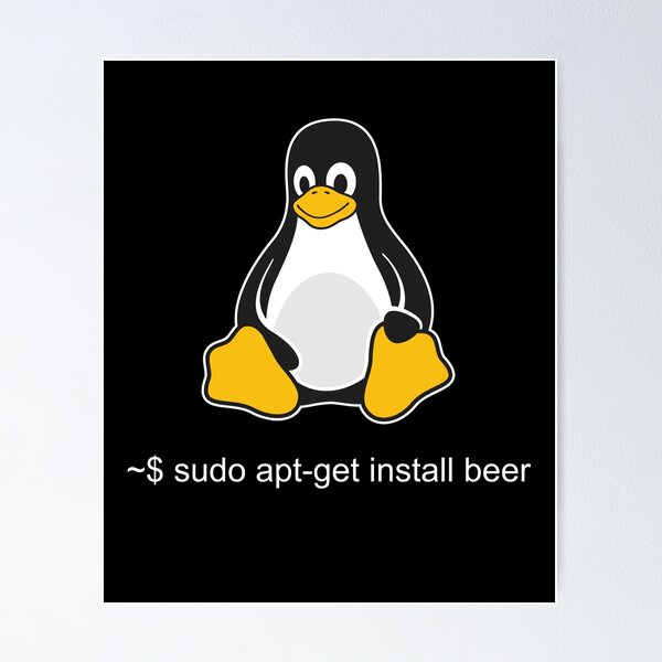 Item preview, Linux sudo get me a beer  designed and sold by vladocar.