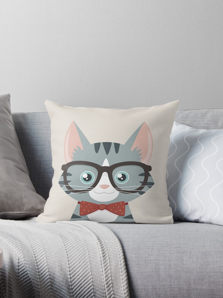 grey pillow tabby