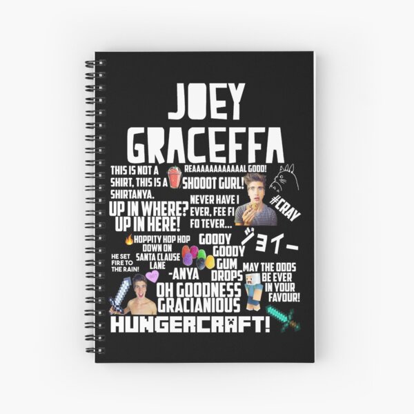 Classic Joey Graceffa Montage Spiral Notebook