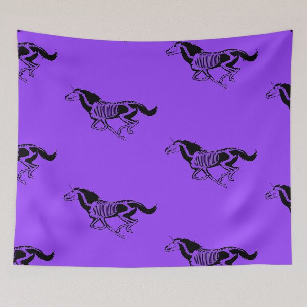 Item preview, Black Transparent Xray Unicorn Skeleton: Purple Bg designed and sold by LuxeHurricane.