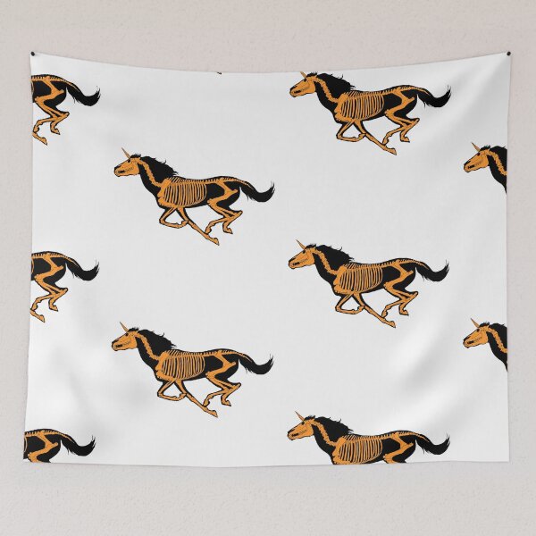 Item preview, Xray Unicorn Skeleton Black/Orange designed and sold by LuxeHurricane.