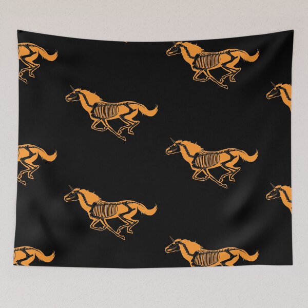 Item preview, Xray Unicorn Skeleton: Orange/Transparent/Black designed and sold by LuxeHurricane.