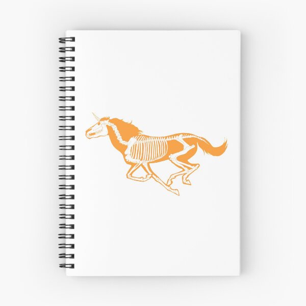 Item preview, Xray Unicorn Skeleton Orange/White/Transparent designed and sold by LuxeHurricane.
