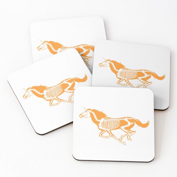 Item preview, Xray Unicorn Skeleton Orange/White/Transparent designed and sold by LuxeHurricane.