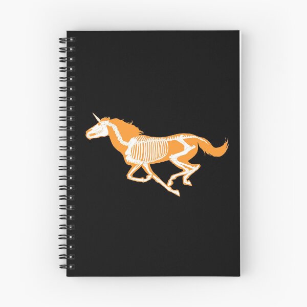 Item preview, Xray Unicorn Skeleton Orange/White/Black designed and sold by LuxeHurricane.