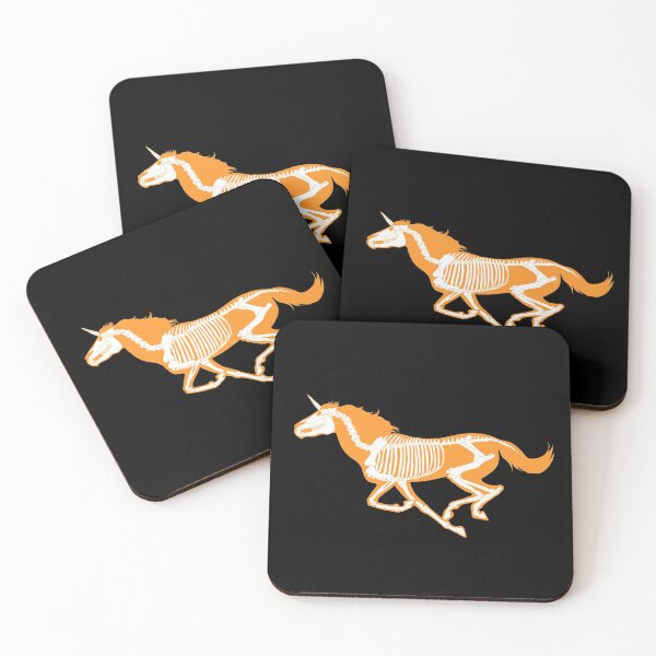 Item preview, Xray Unicorn Skeleton Orange/White/Black designed and sold by LuxeHurricane.
